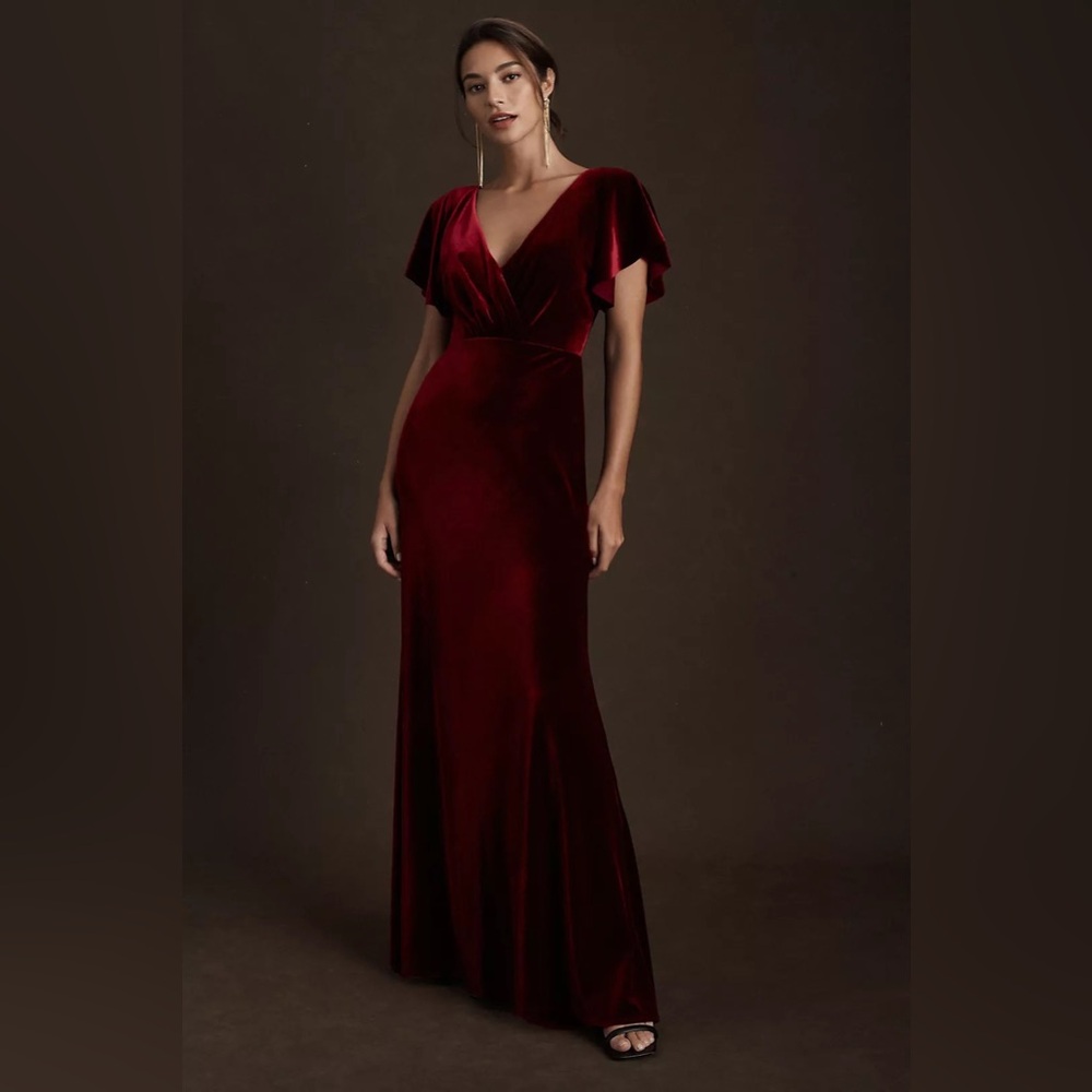 Jenny Yoo Bridesmaid Dress Ellis Stretch velvet